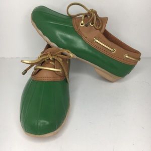 Sperry top-sider cormorant Duck shoe Kelly green